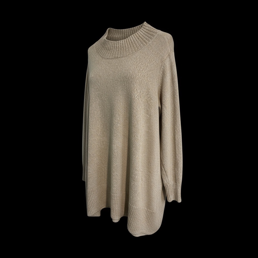 Joan Rivers Tan Cowl Neck Sweater